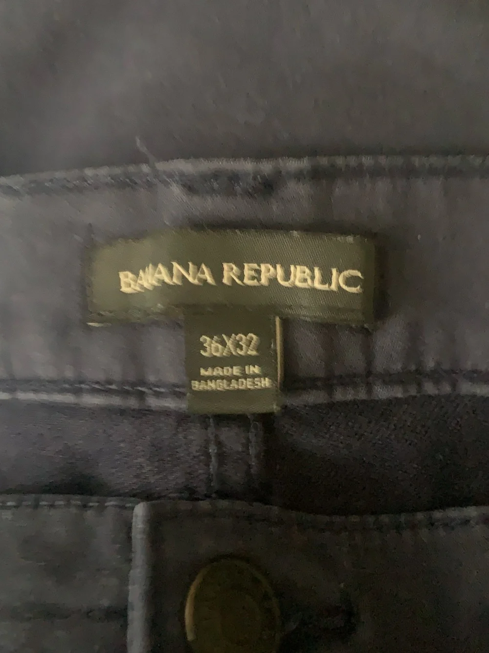 Banana Republic Men’s Vintage Straight Navy Jeans Size 36x32